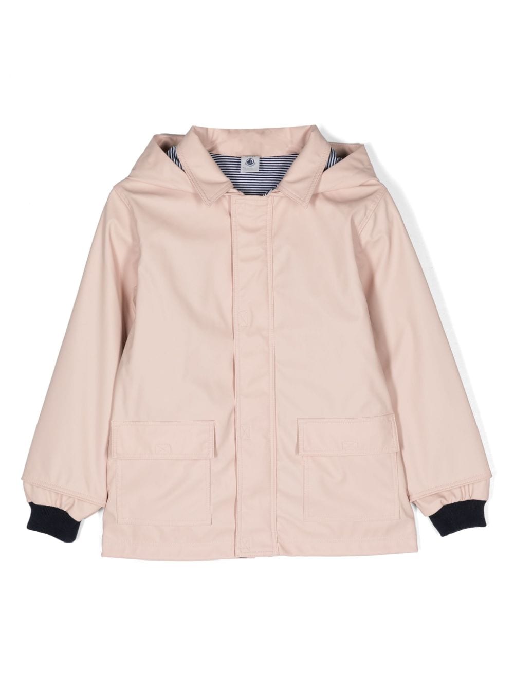 Petit Bateau hooded zip-up rain jacket - Pink von Petit Bateau