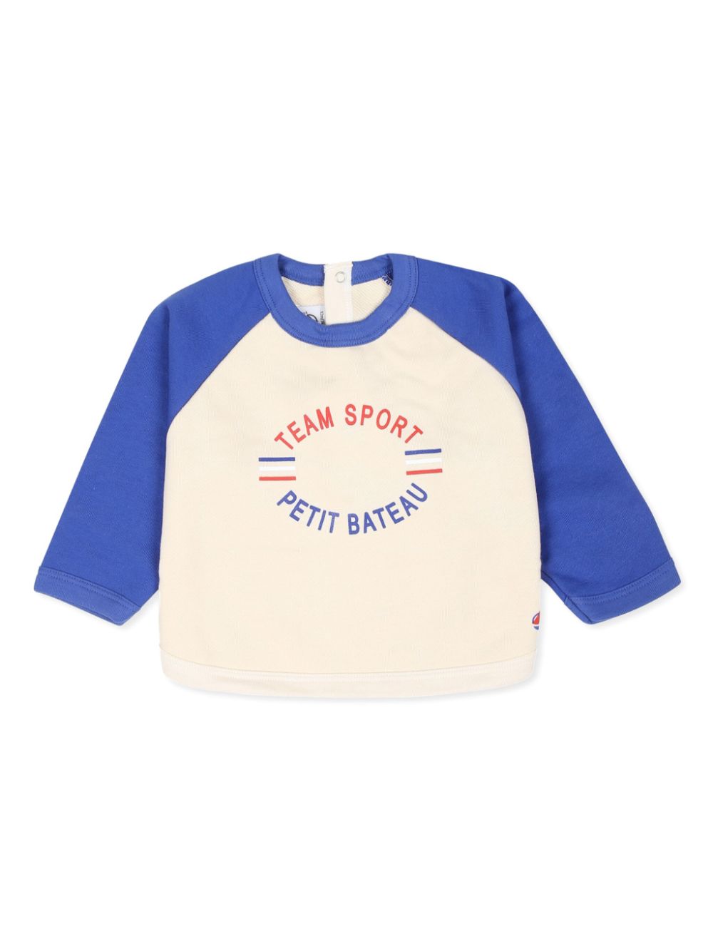 Petit Bateau logo-print sweatshirt - White von Petit Bateau