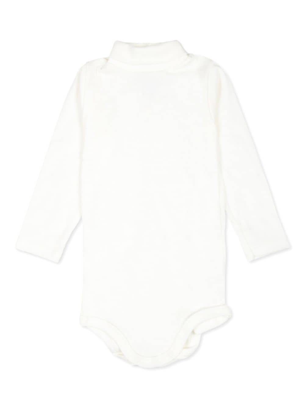 Petit Bateau long-sleeve cotton bodysuit - White von Petit Bateau