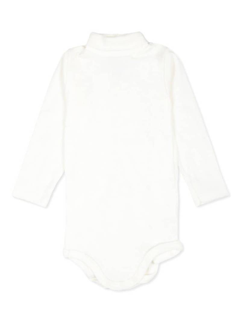 Petit Bateau long-sleeve cotton bodysuit - White von Petit Bateau