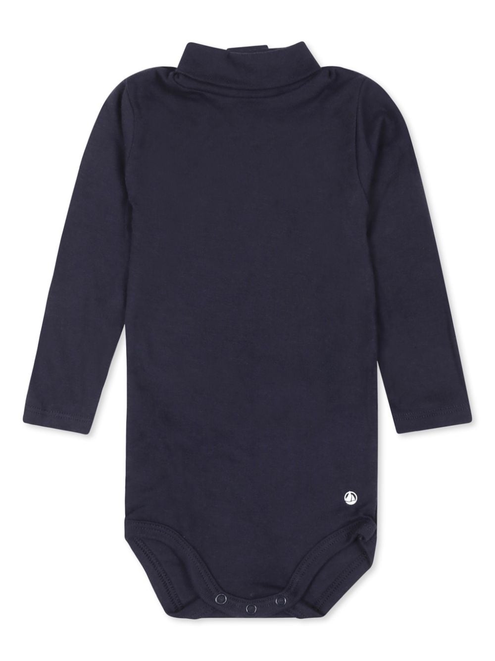 Petit Bateau mock neck long sleeve romper - Blue von Petit Bateau