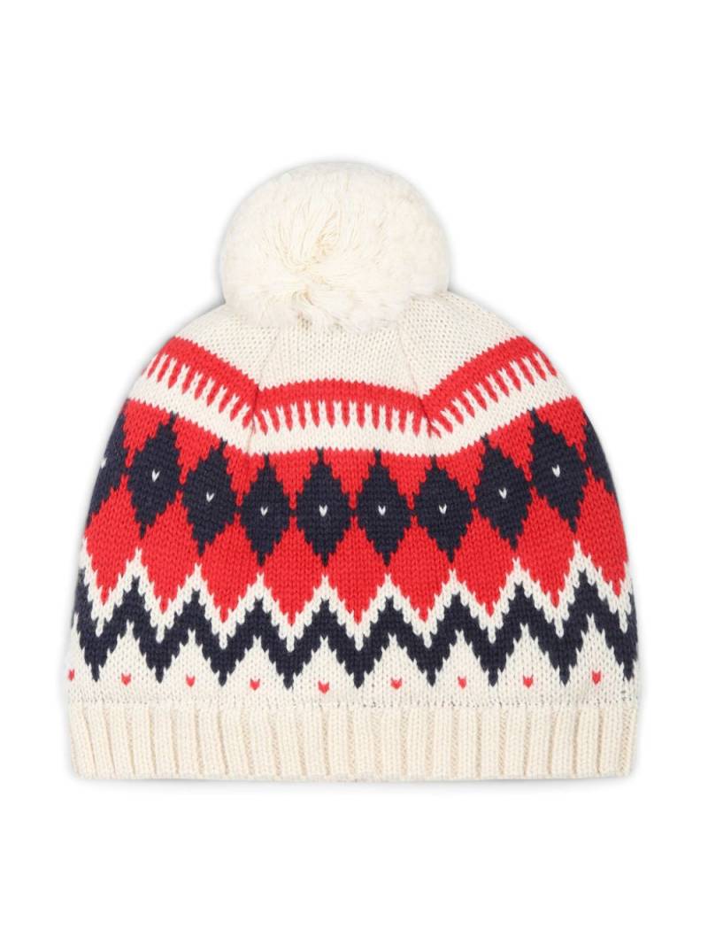 Petit Bateau patterned hat - White von Petit Bateau