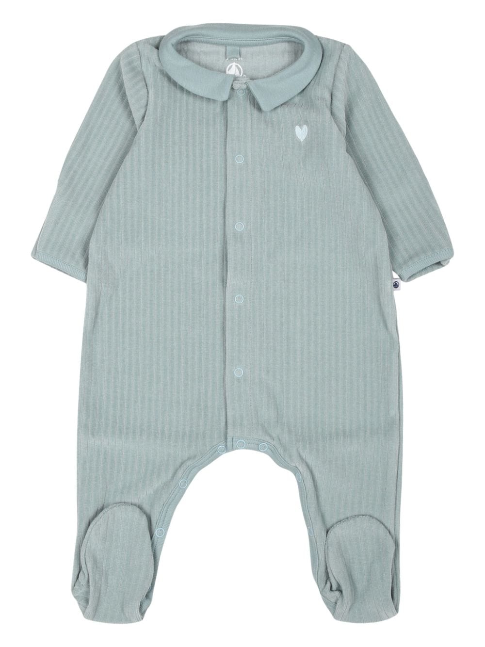 Petit Bateau velour cotton pajamas - Green von Petit Bateau