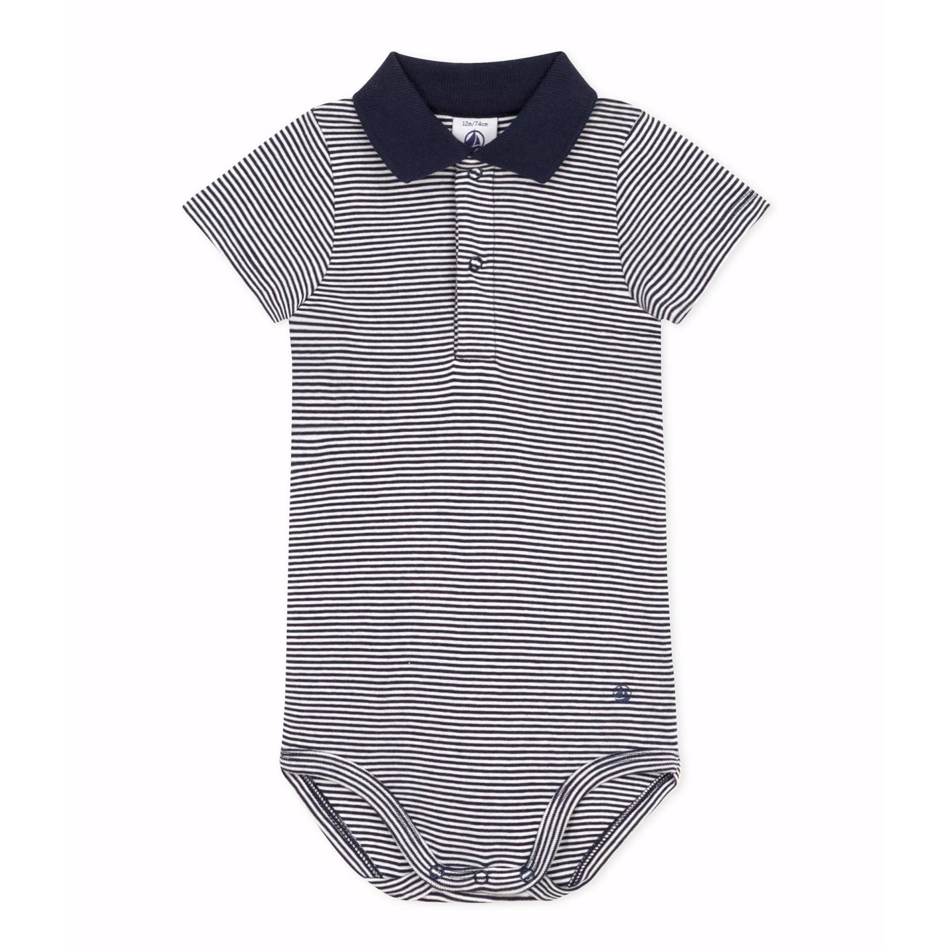 Polo-Body kurzarm Ringel Polo-Body kurzarm Ringel von Petit Bateau