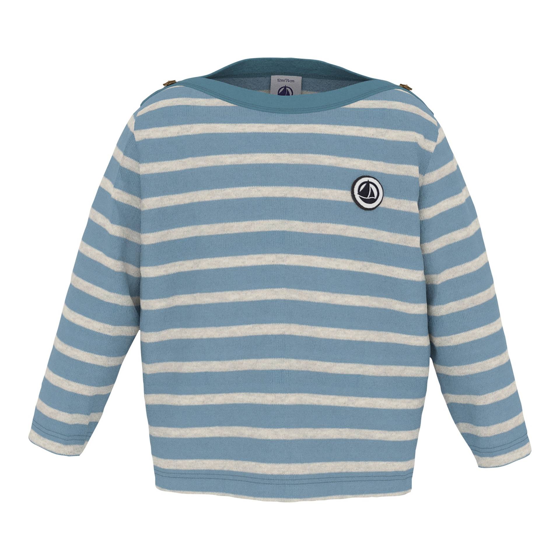 Shirt langarm Ringel von Petit Bateau