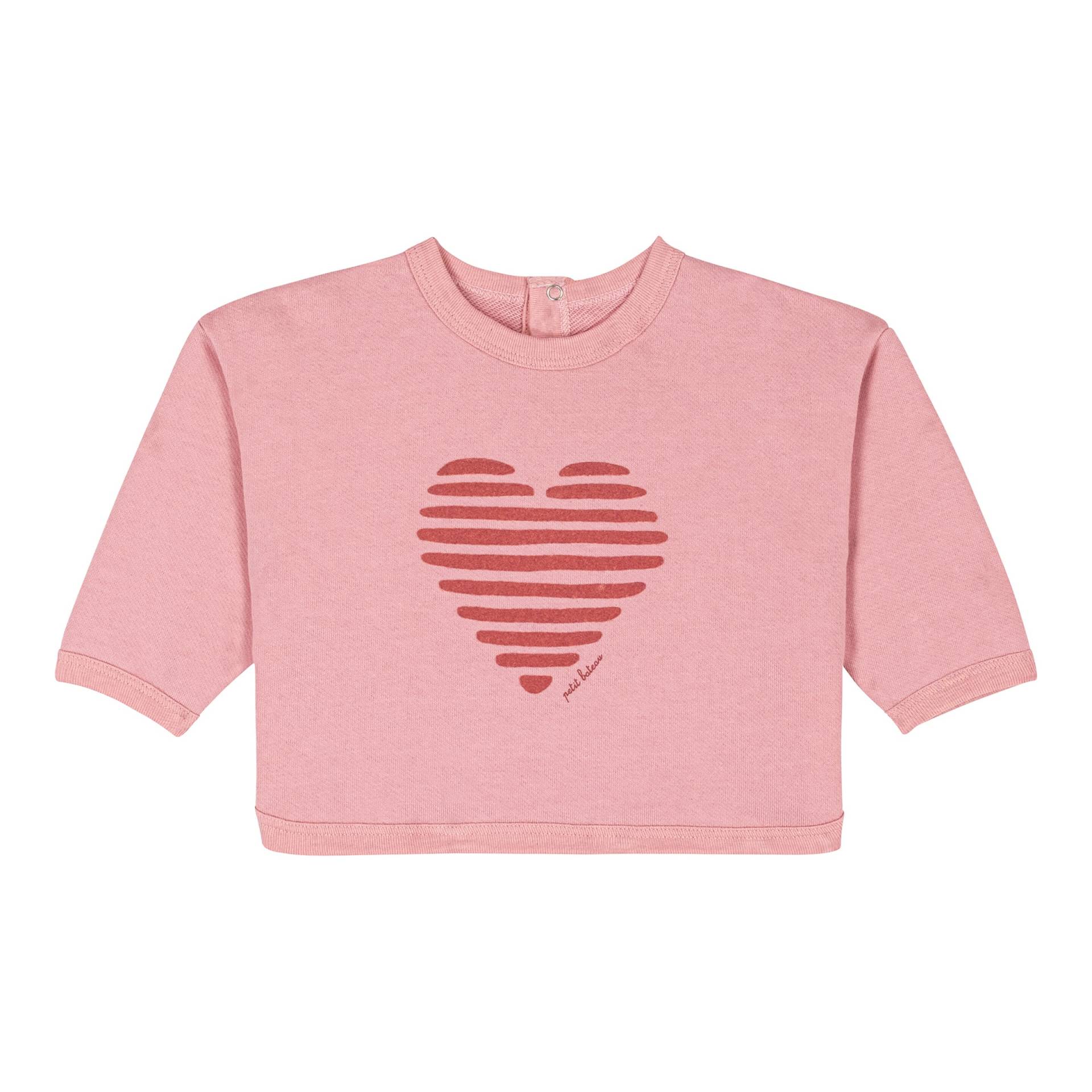 Sweatshirt Herz von Petit Bateau