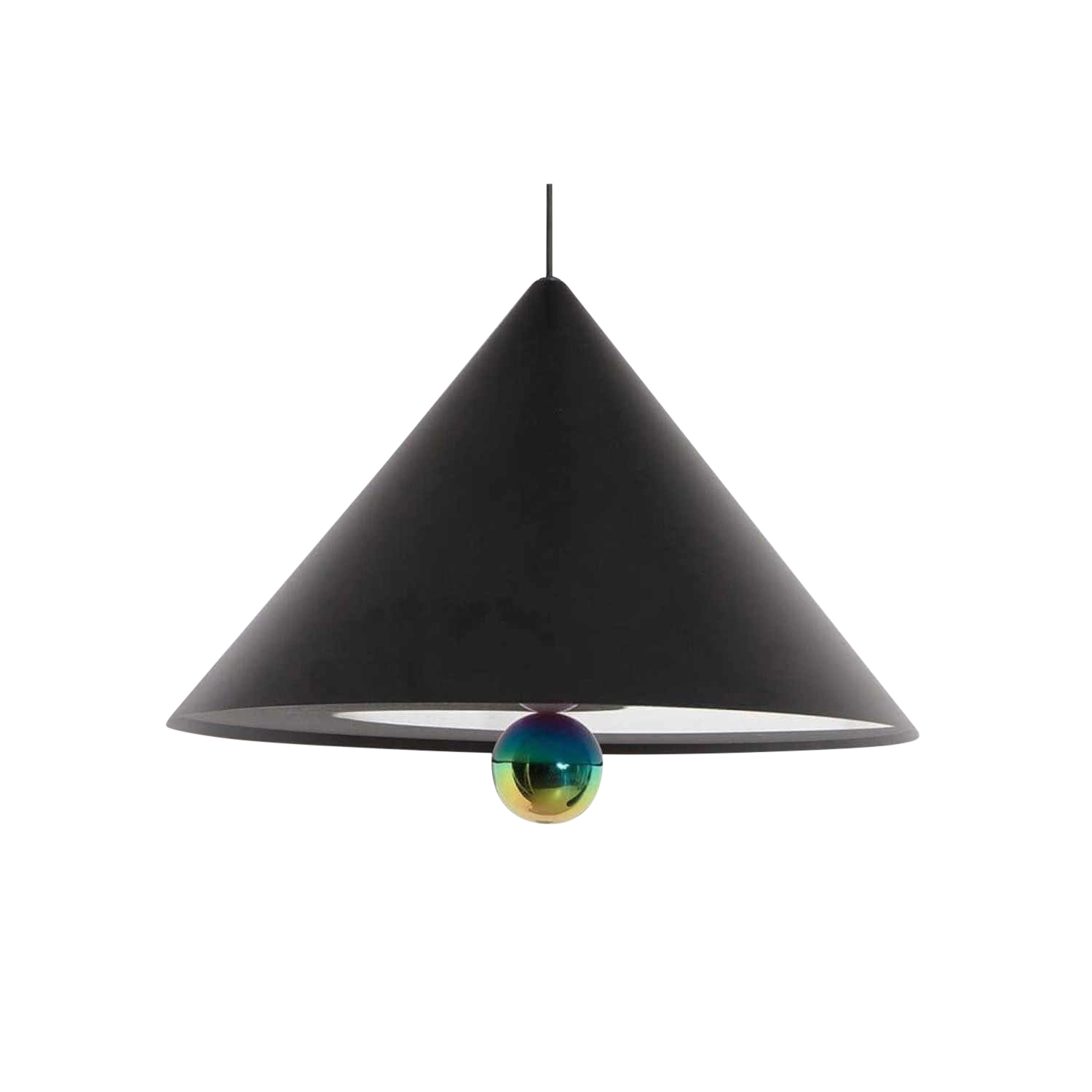 Cherry LED Pendelleuchte, Farbe schwarz, Grösse large von Petite Friture