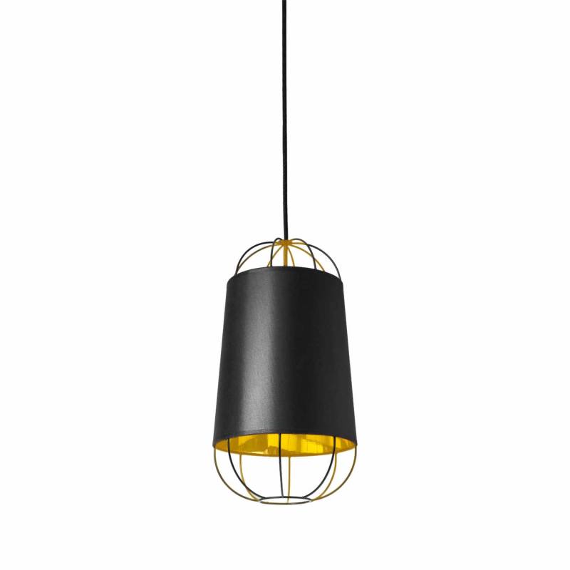 Lanterna Pendelleuchte small, Farbe schwarz / gold von Petite Friture