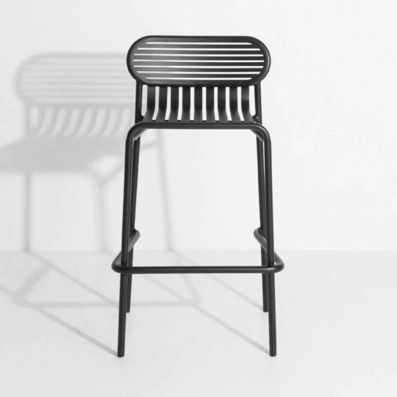 Week-End Barstool Barstuhl, Farbe schwarz von Petite Friture