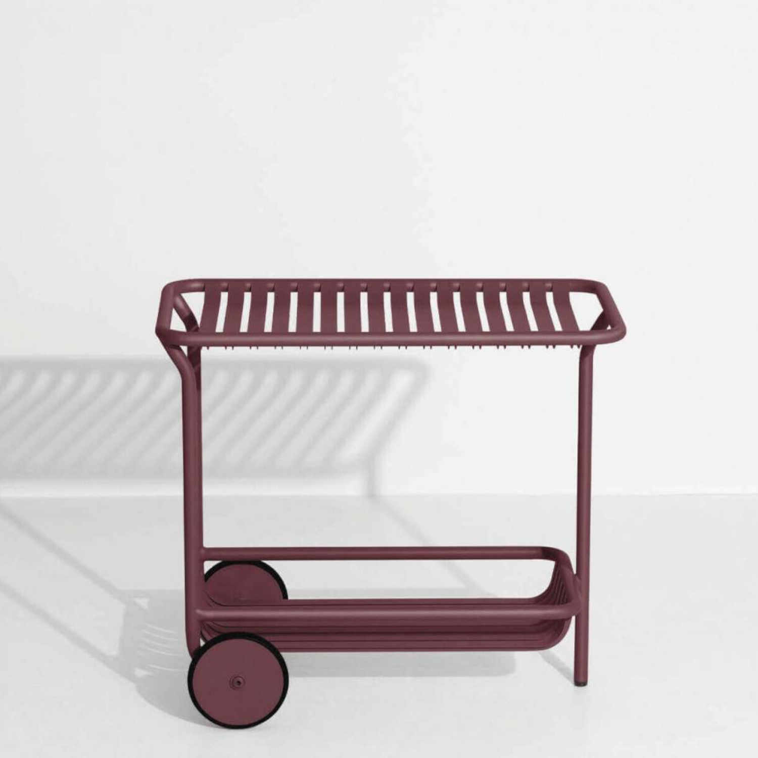 Week-End Trolley Servierwagen, Farbe burgundy von Petite Friture