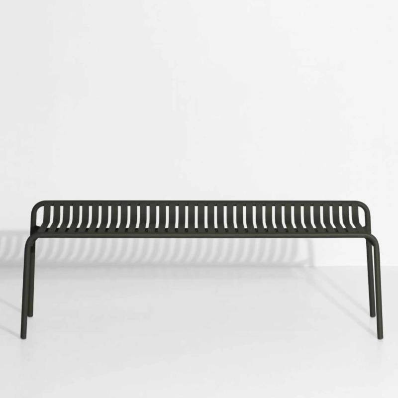 Week-End backless Bench Bank, Farbe glass green von Petite Friture