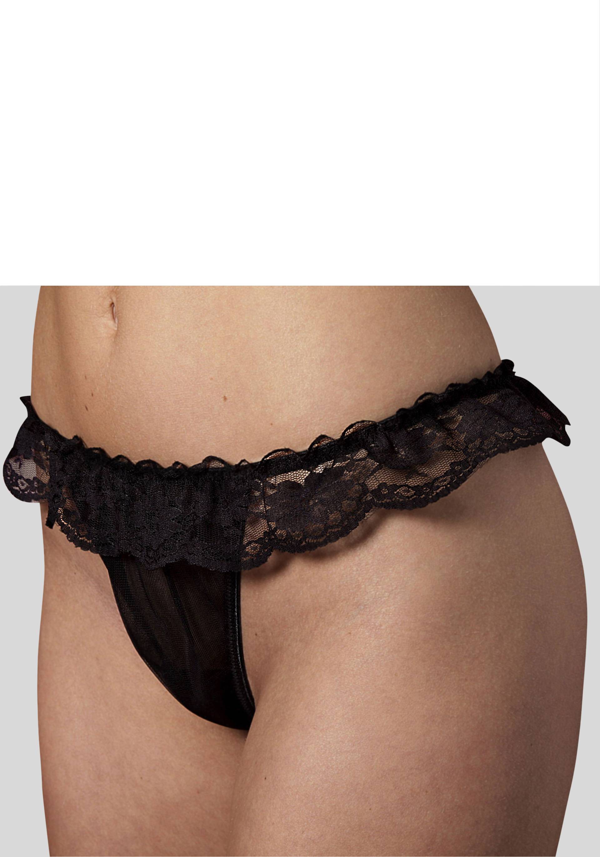 petite fleur goldfarben String, mit Spitze petite fleur goldfarben String, mit Spitze von Petite fleur gold