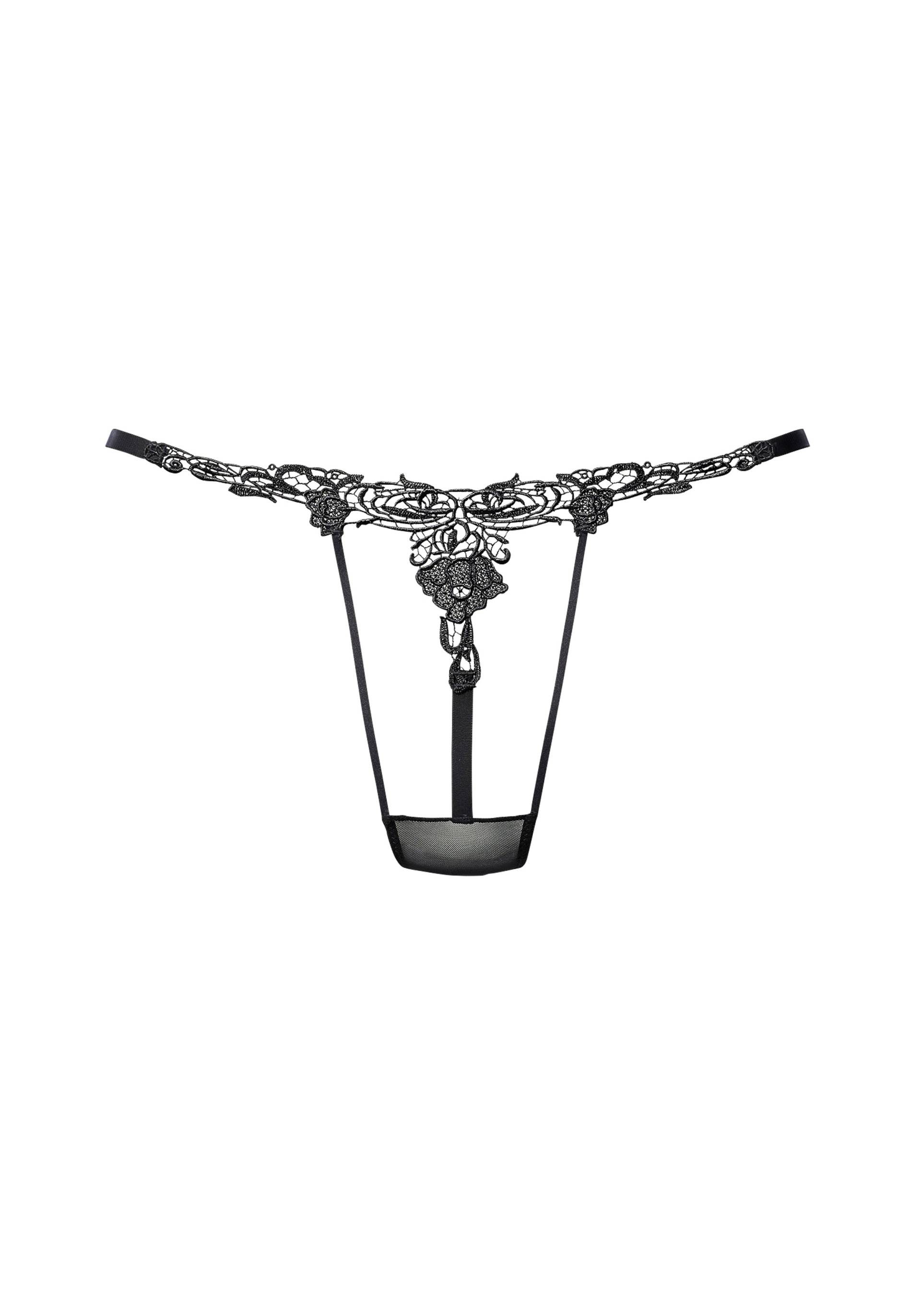 petite fleur goldfarben String, mit wunderschönem Stickereimotiv petite fleur goldfarben String, mit wunderschönem Stickereimotiv von Petite fleur gold