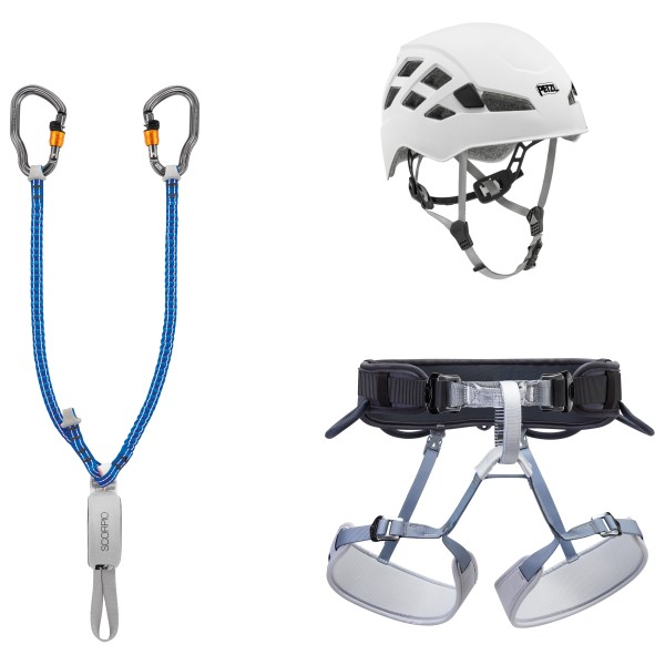 Petzl - Kit Via Ferrata Vertigo - Klettersteigset Gr Harness: 65-96 cm - Helmet: 53-61 cm;Harness: 76-107 cm - Helmet: 53-61 cm multi von Petzl