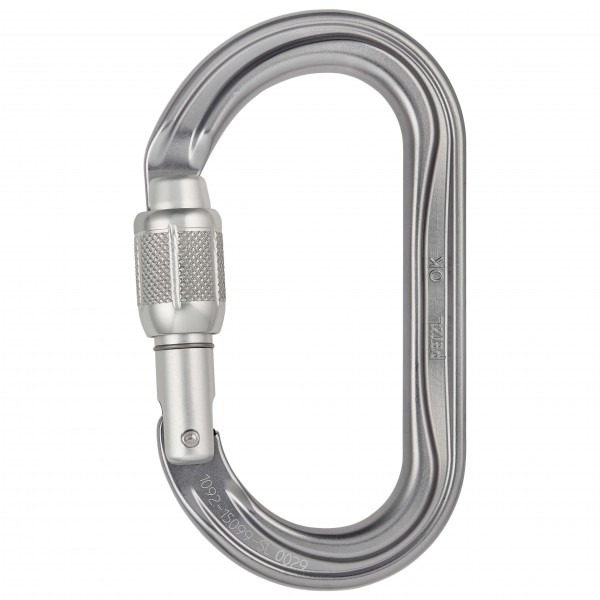 Petzl - OK Screw-Lock - Verschlusskarabiner grau von Petzl