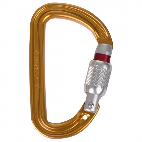 Petzl - SMD Screw-Lock - Schraubkarabiner Gr With locking system - SL orange von Petzl