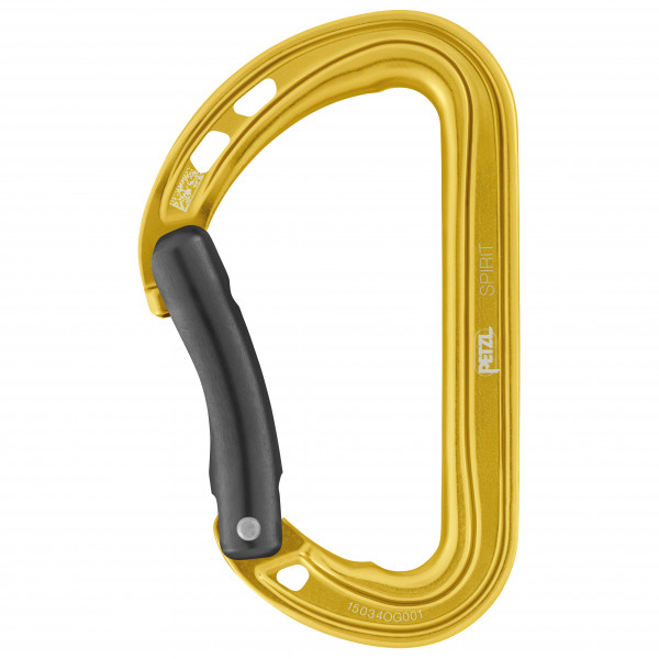 Petzl - Spirit Bent Gate - Schnappkarabiner gelb von Petzl