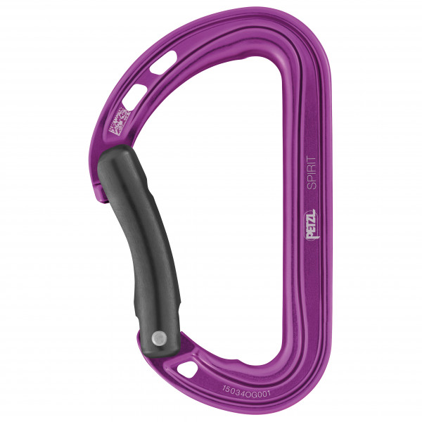 Petzl - Spirit Bent Gate - Schnappkarabiner lila von Petzl