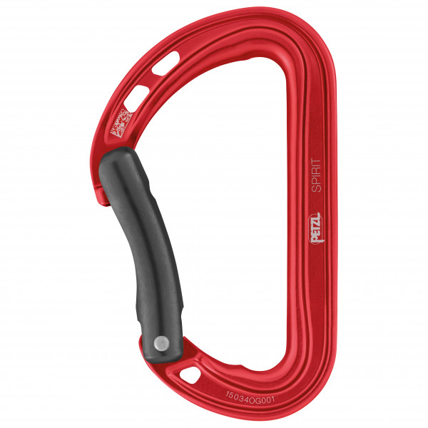 Petzl - Spirit Bent Gate - Schnappkarabiner rot von Petzl