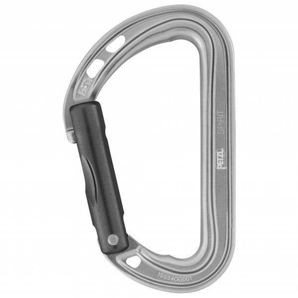 Petzl - Spirit Straight Gate - Schnappkarabiner grau von Petzl