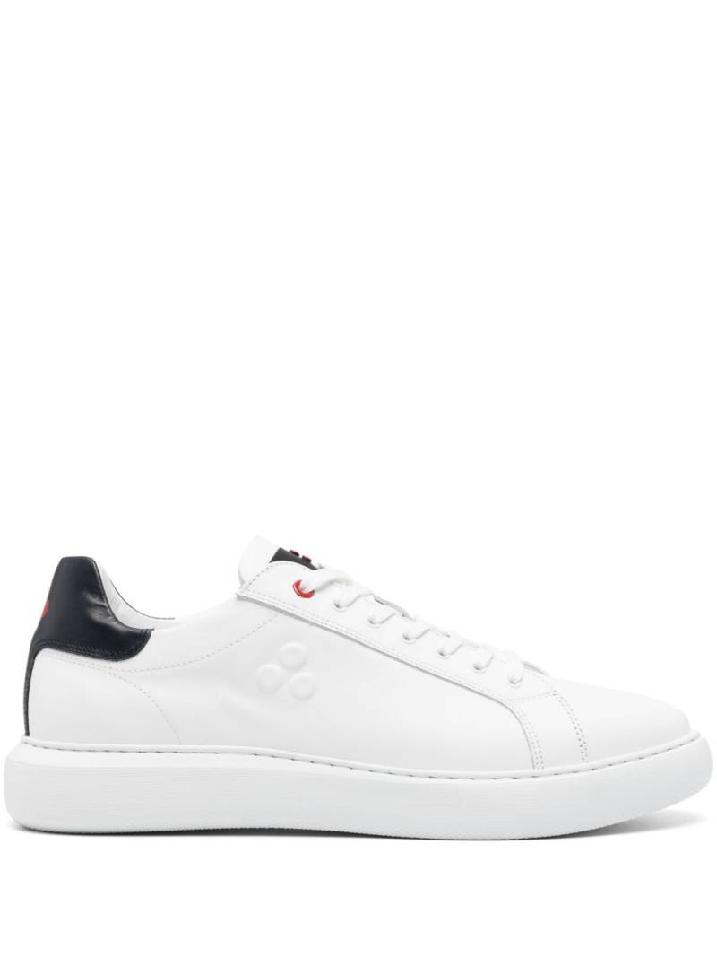 Peuterey embossed-logo leather sneakers - White von Peuterey