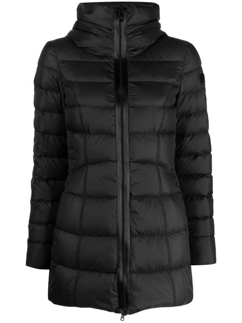 Peuterey funnel-neck padded mid-length coat - Black von Peuterey