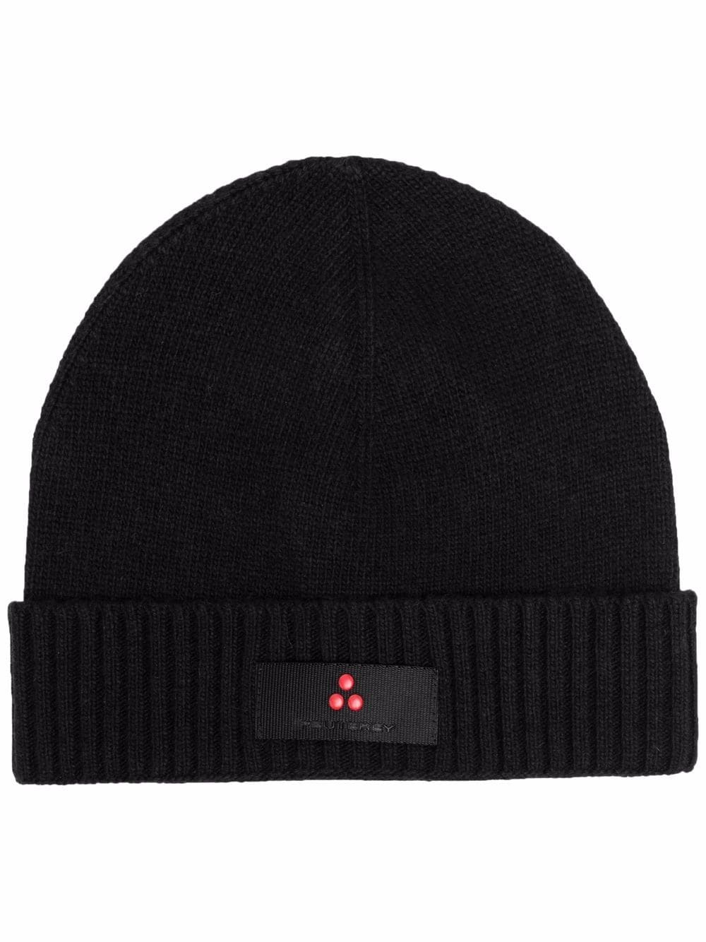 Peuterey logo-patch beanie - Black von Peuterey