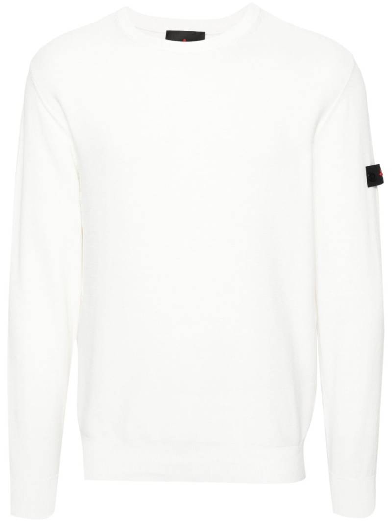 Peuterey logo-patch cotton jumper - White von Peuterey