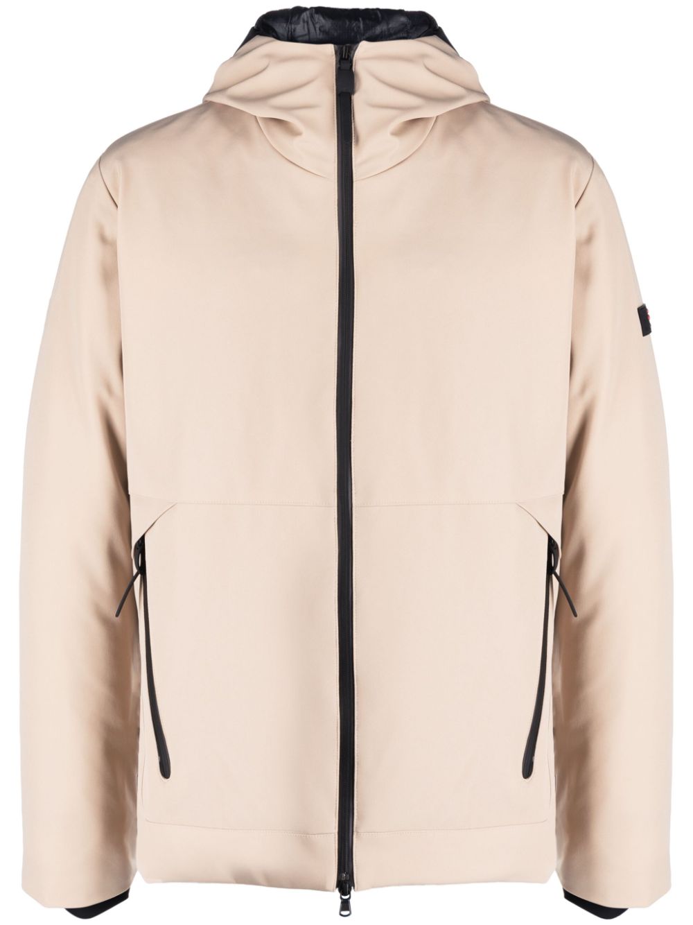 Peuterey logo-patch hooded jacket - Neutrals von Peuterey