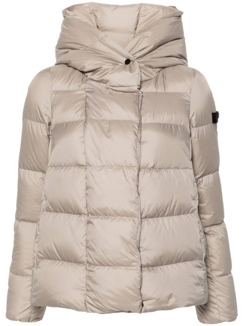 Peuterey logo-patch padded jacket - Neutrals von Peuterey