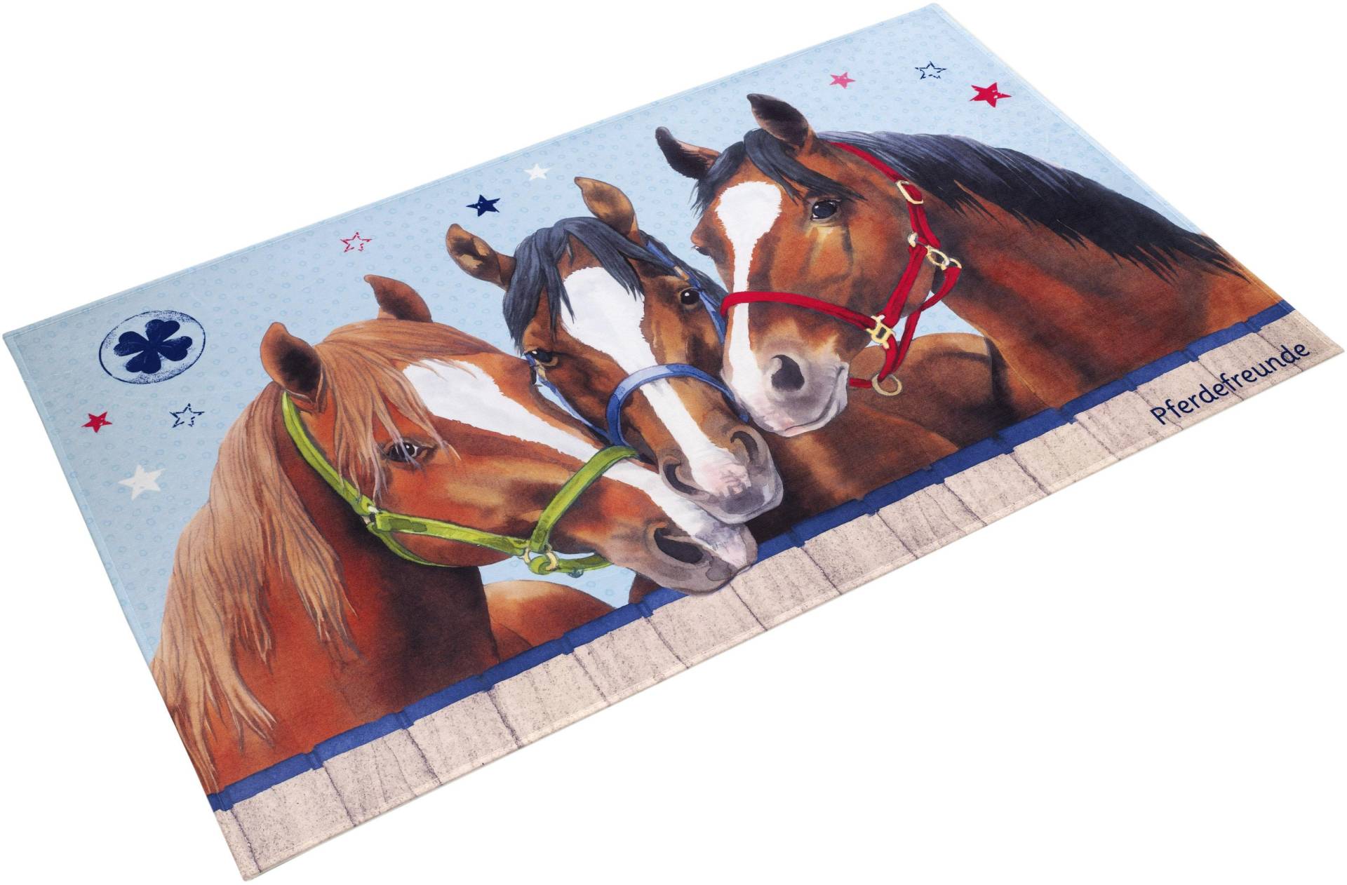 Pferdefreunde Kinderteppich »PF-512«, rechteckig, 6 mm Höhe, Motiv Pferde, Stoff Druck, weiche Microfaser, Kinderzimmer Pferdefreunde Kinderteppich »PF-512«, rechteckig, 6 mm Höhe, Motiv Pferde, Stoff Druck, weiche Microfaser, Kinderzimmer von Pferdefreunde