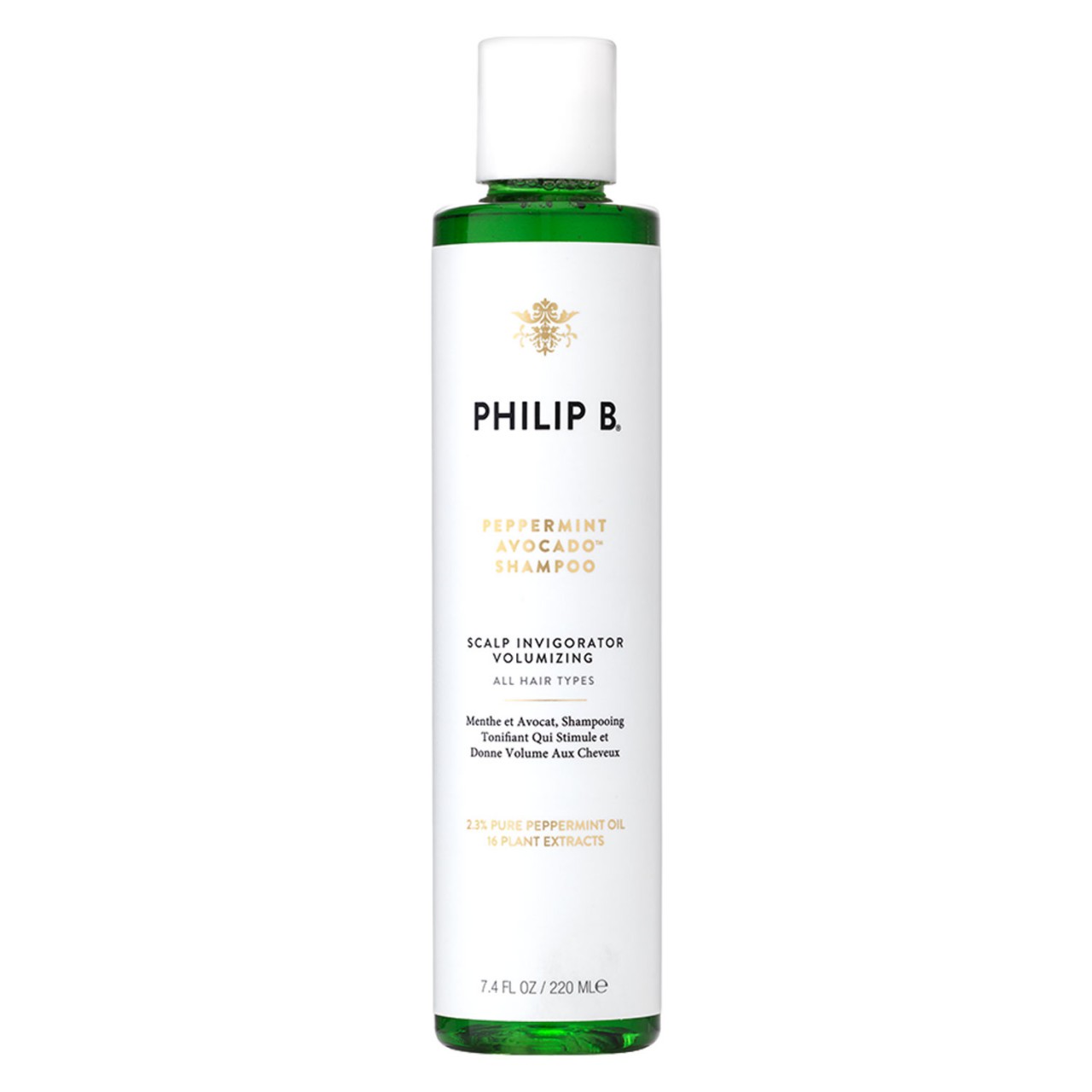 Peppermint & Avocado - Volumizing & Clarifying Shampoo von Philip B