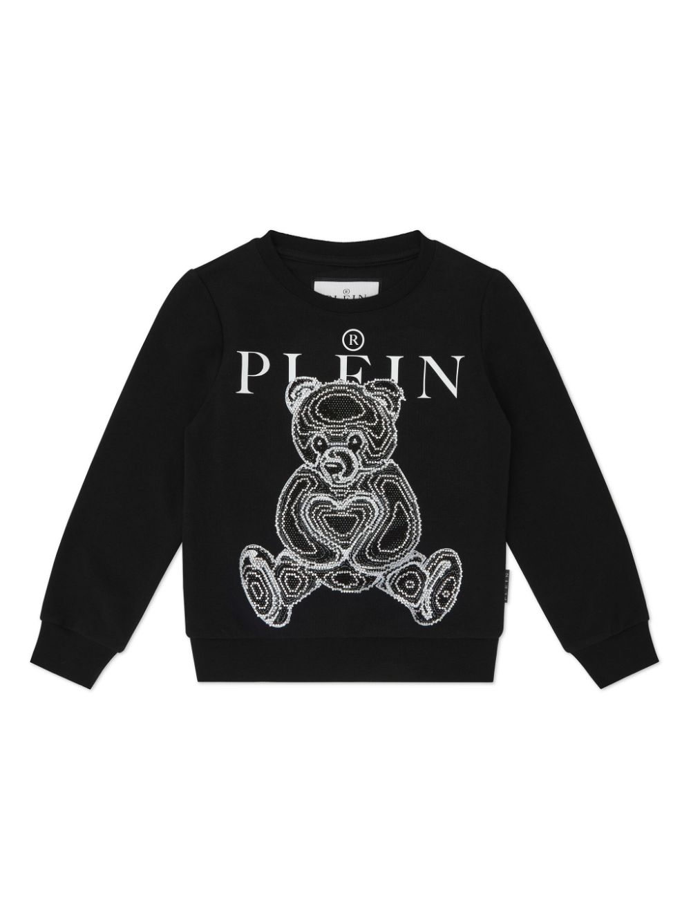 Philipp Plein Junior Teddy Bear crystal-embellished sweatshirt - Black von Philipp Plein Junior