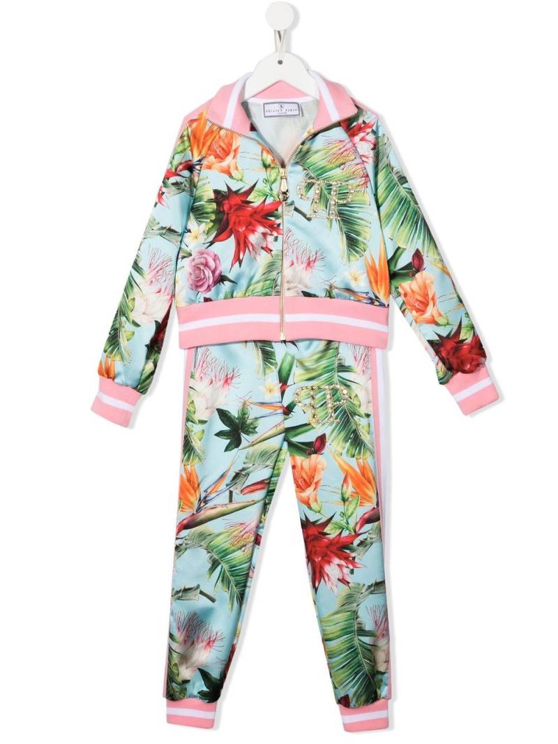 Philipp Plein Junior graphic-print tracksuit set - Blue von Philipp Plein Junior