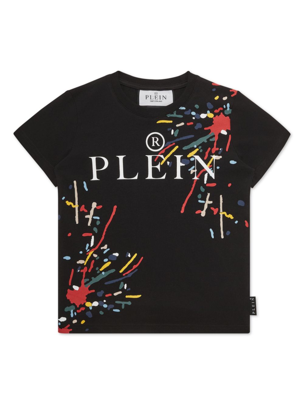 Philipp Plein Junior logo-print T-shirt - Black von Philipp Plein Junior