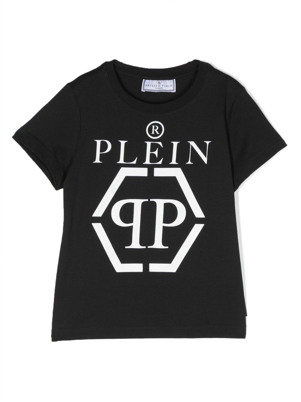 Philipp Plein Junior logo-print cotton T-shirt - Black von Philipp Plein Junior