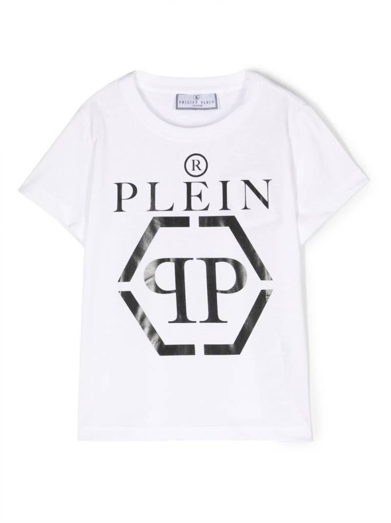 Philipp Plein Junior logo-print cotton T-shirt - White von Philipp Plein Junior