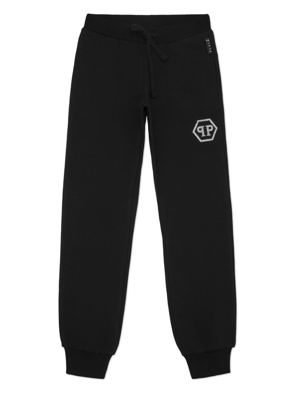 Philipp Plein Junior logo-studded track pants - Black von Philipp Plein Junior