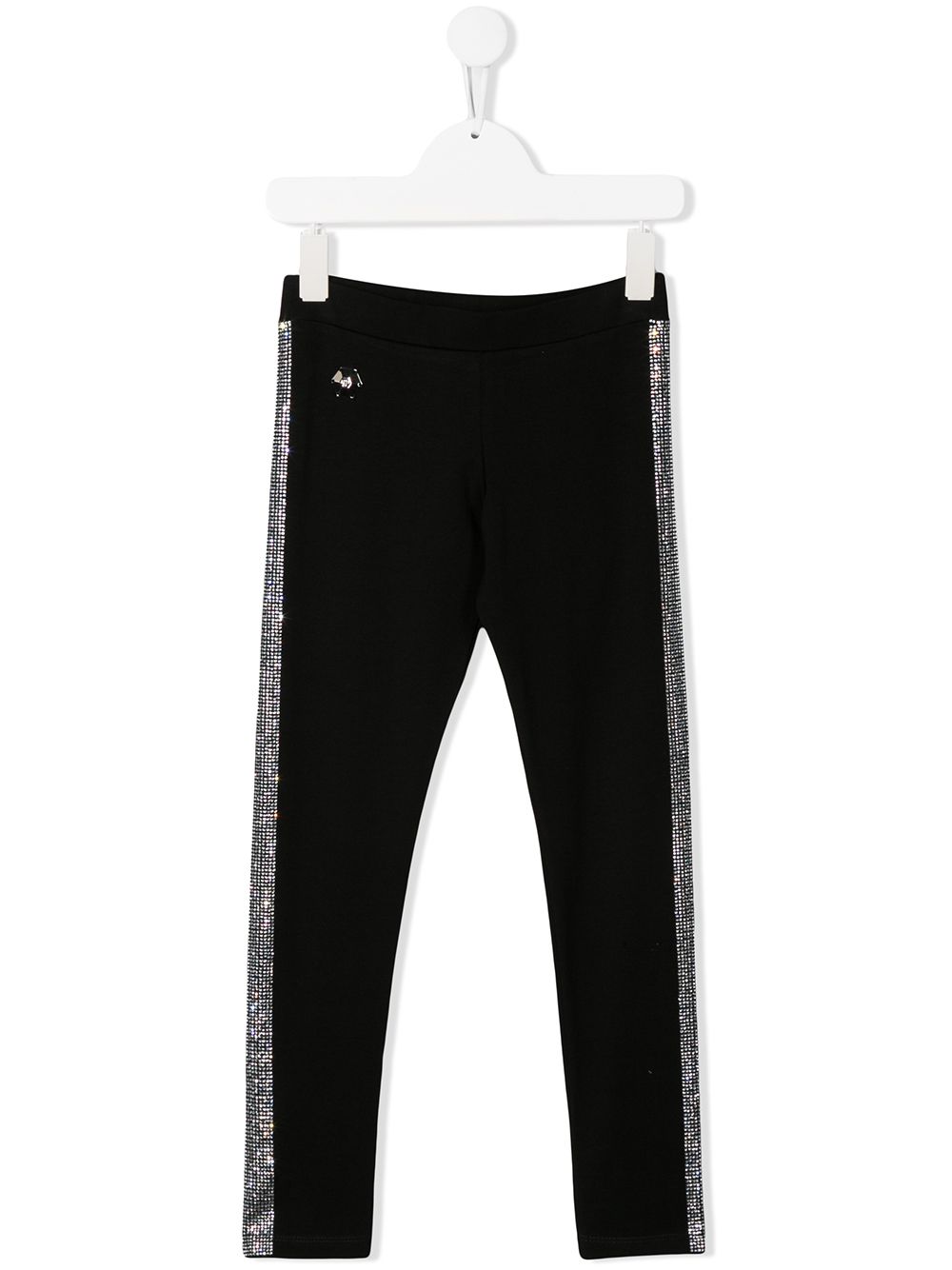 Philipp Plein Junior rhinestone stripe leggings - Black von Philipp Plein Junior