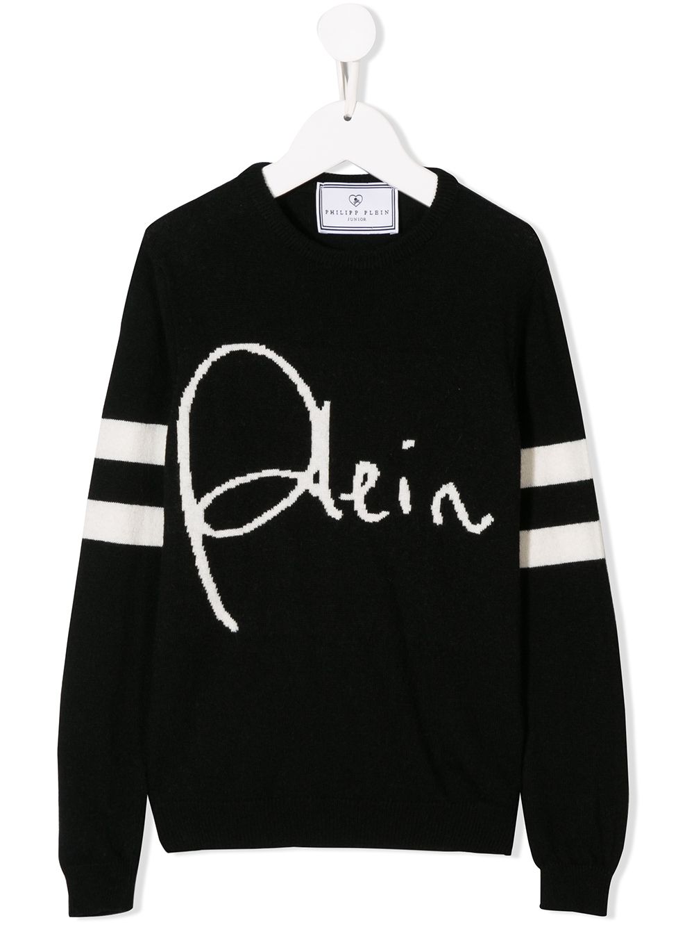 Philipp Plein Junior signature pullover - Black von Philipp Plein Junior