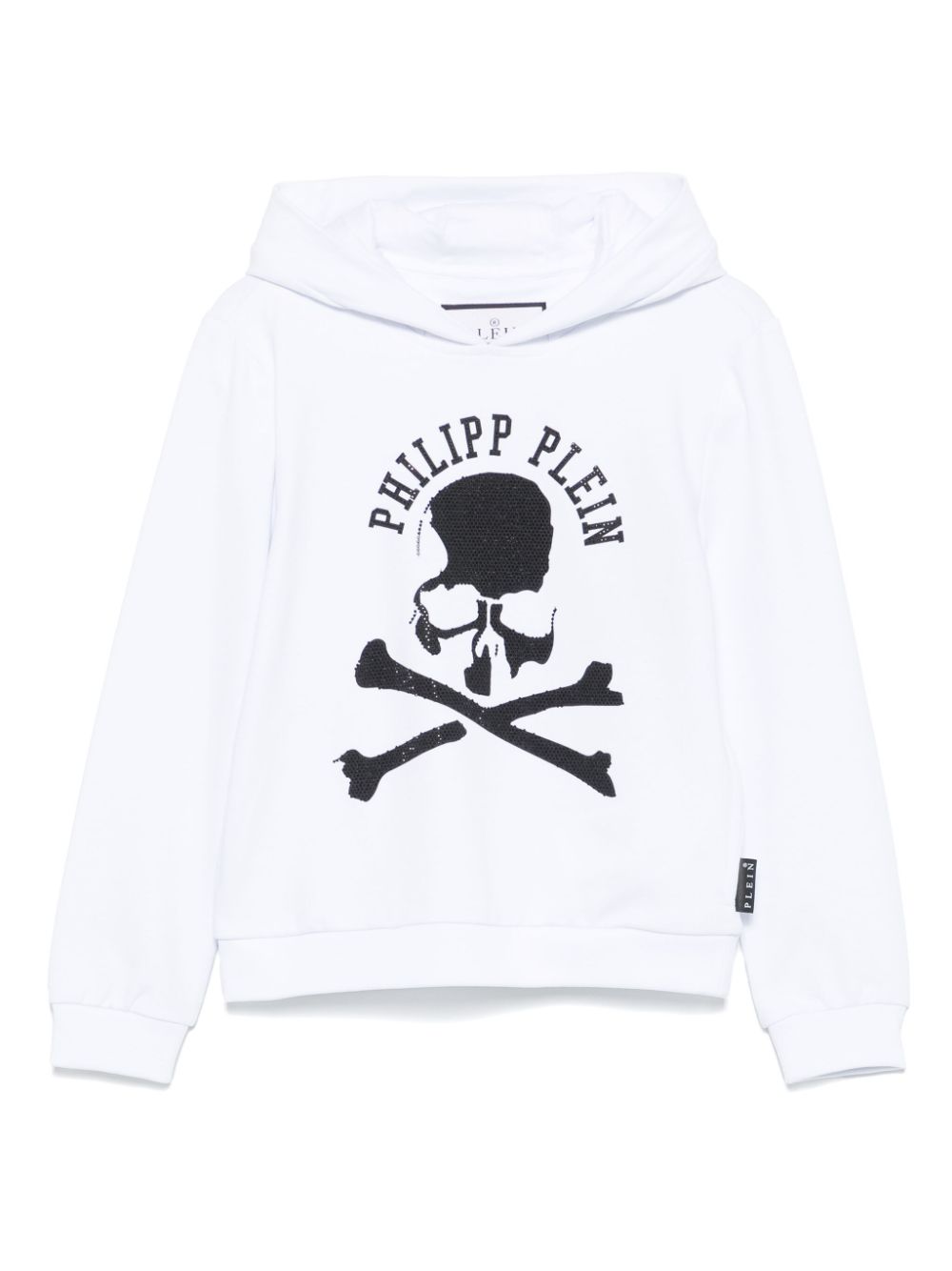 Philipp Plein Junior skull-print hoodie - White von Philipp Plein Junior