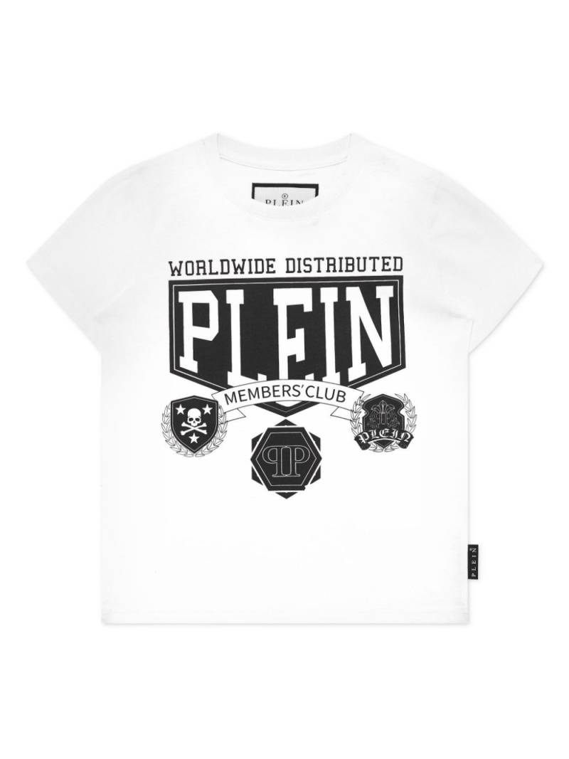 Philipp Plein Junior slogan-print T-shirt - White von Philipp Plein Junior