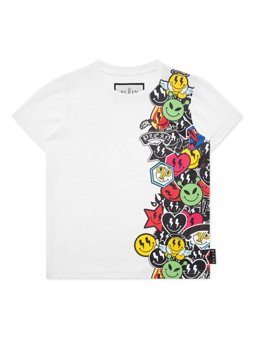 Philipp Plein Junior smile-print T-shirt - White von Philipp Plein Junior