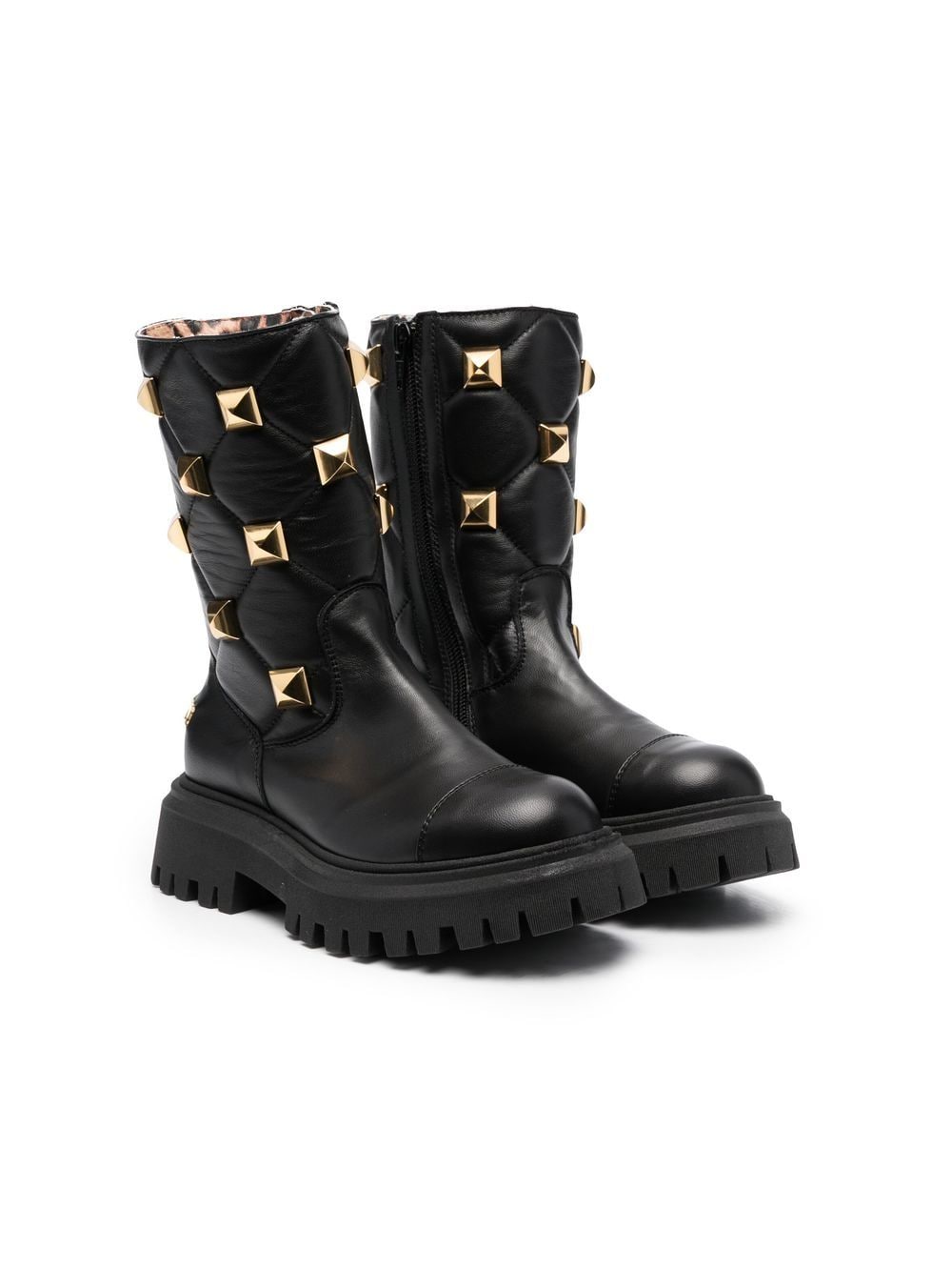 Philipp Plein Junior stud-embellished boots - Black von Philipp Plein Junior