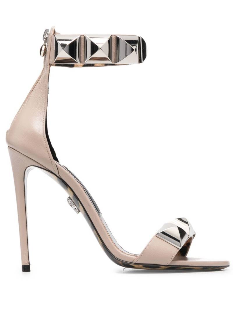 Philipp Plein 110mm stud-detail sandals - Neutrals von Philipp Plein