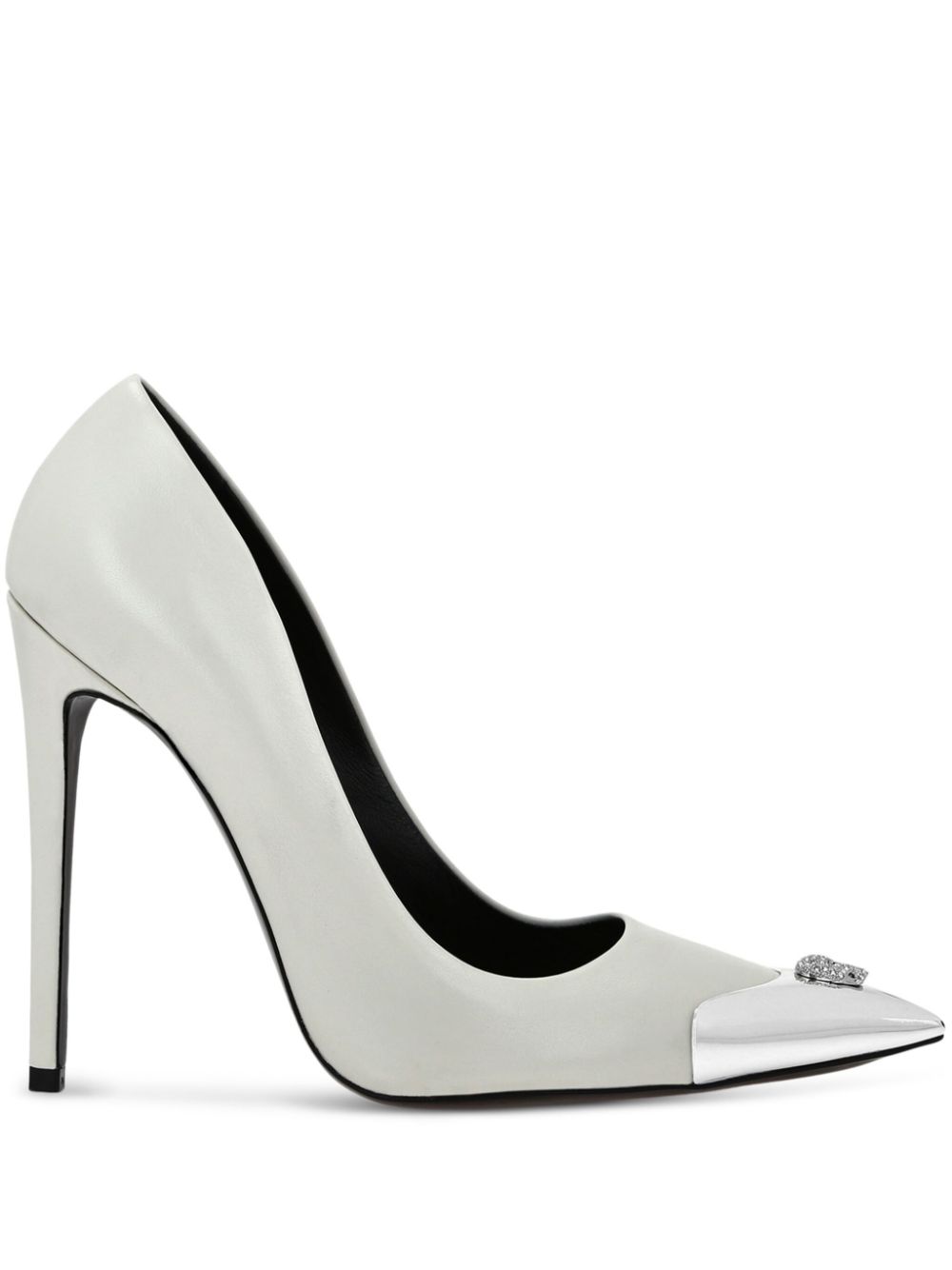 Philipp Plein 120mm Decollete pumps - White von Philipp Plein