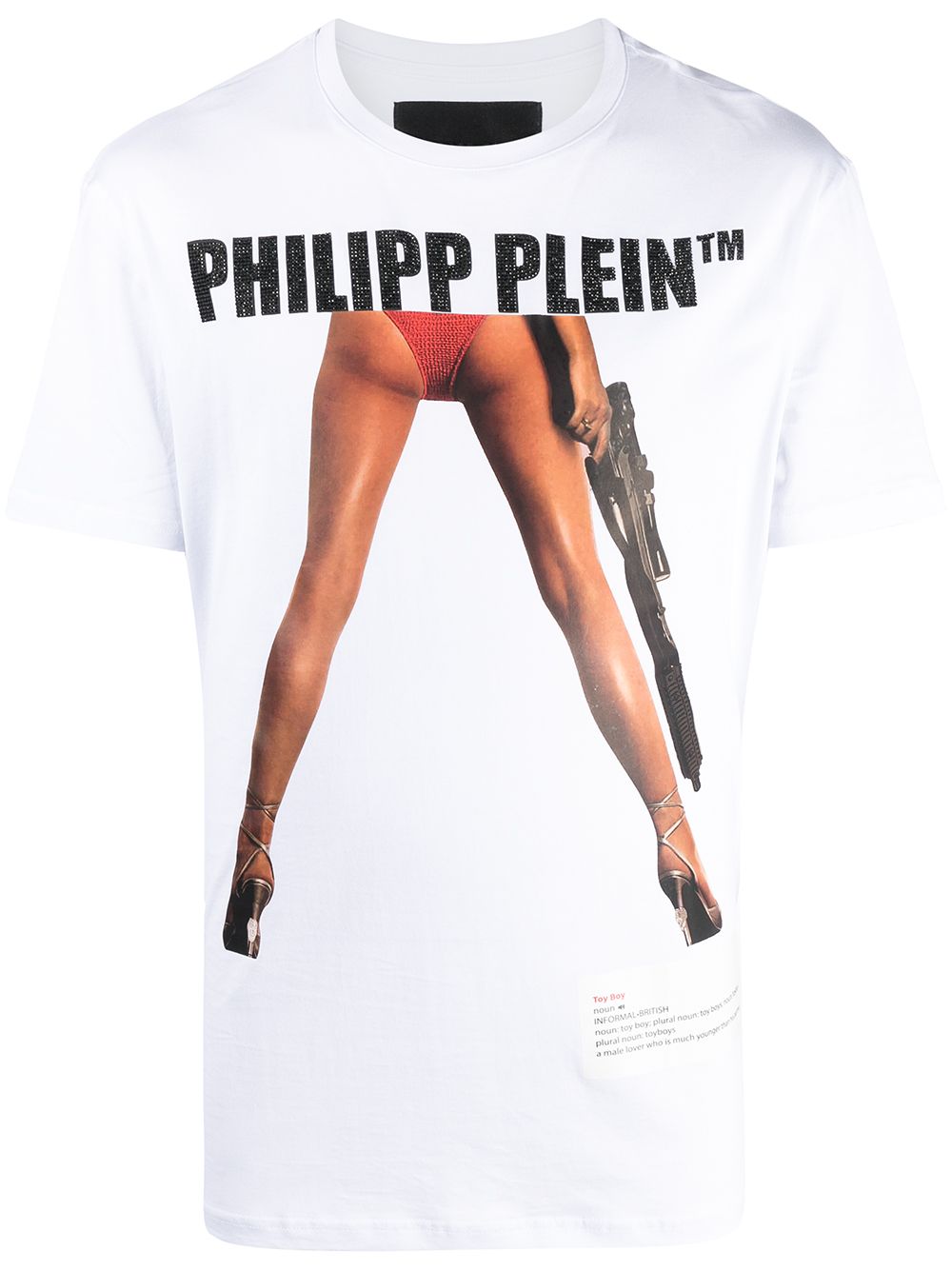 Philipp Plein Bang Bang-print cotton T-shirt - White von Philipp Plein