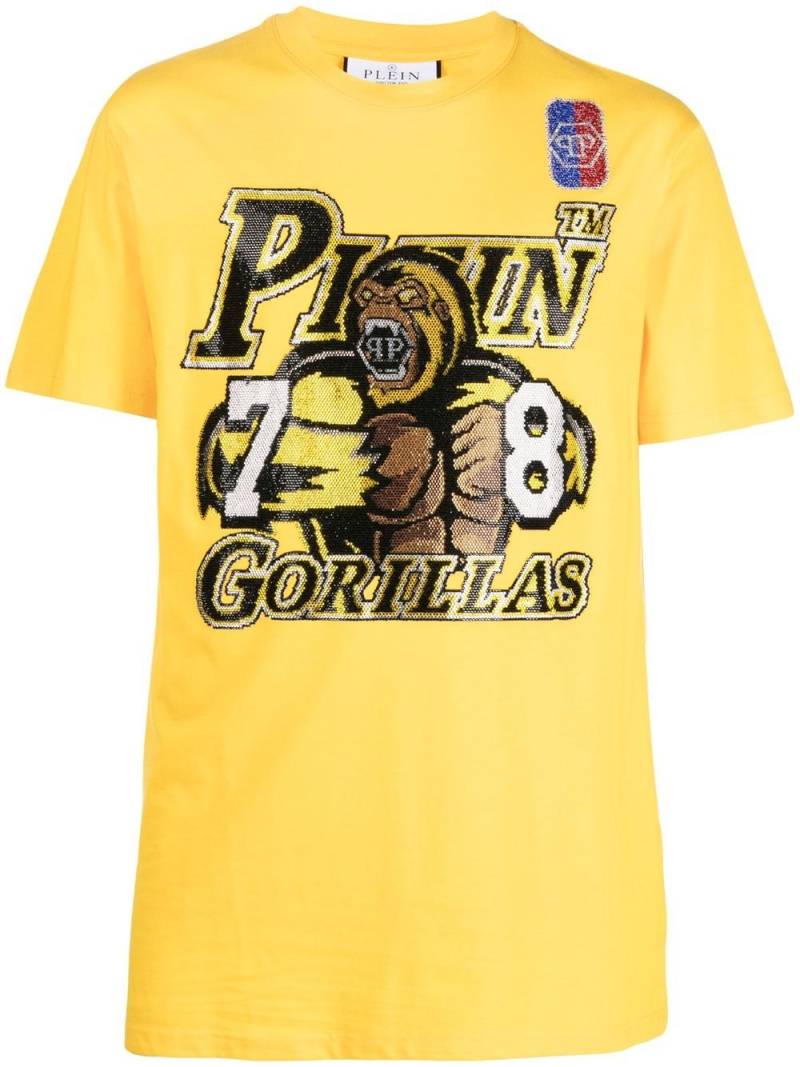 Philipp Plein Basketball short-sleeve T-shirt - Yellow von Philipp Plein