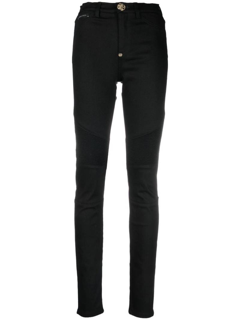 Philipp Plein Biker high-waisted skinny jeans - Black von Philipp Plein