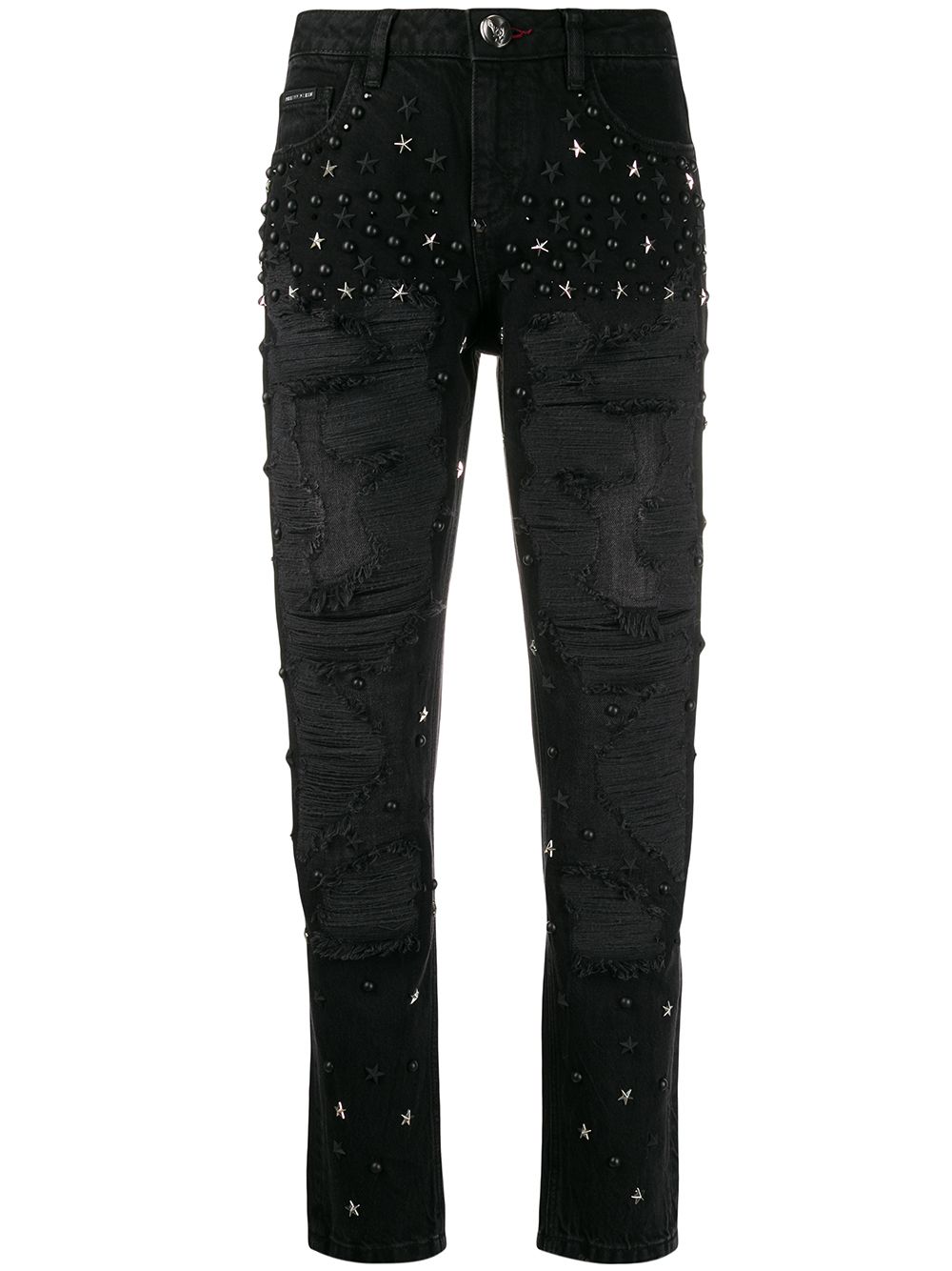 Philipp Plein Boyfriend Stars embellished jeans - Black von Philipp Plein